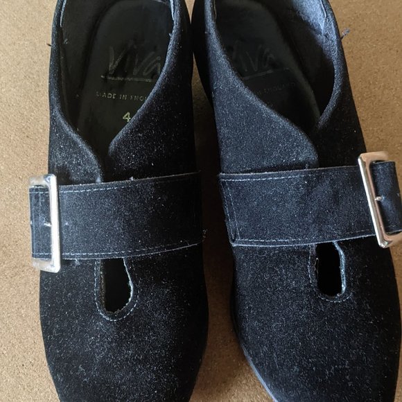 Vintage suede shoes made in England (1989) - Picture 3 of 7